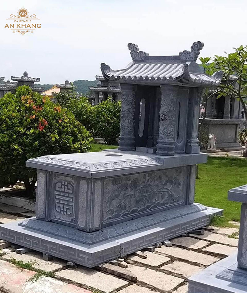Mẫu mộ đá 1 mái Ninh Bình