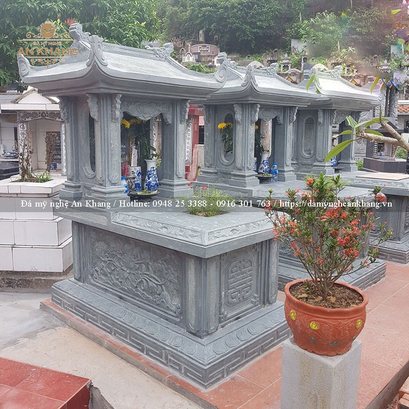 Mẫu mộ 1 mái Đá mỹ nghệ An Khang