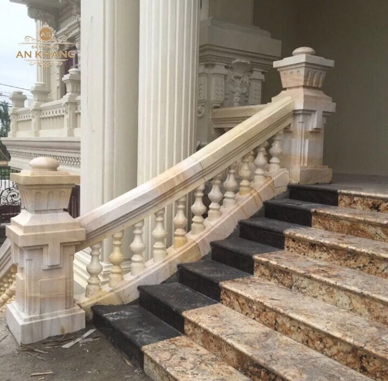 Hàng rào lối đi đá hoa cương