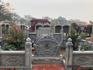 Cuốn thư đá lăng mộ đẹp