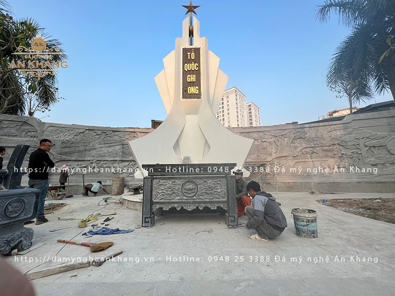 Ban lễ do Đá mỹ nghệ An Khang chế tác và lắp đặt tại Bắc Ninh