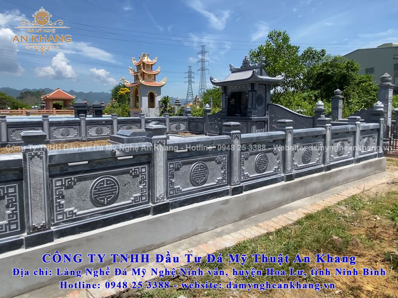 Lan can đá lăng mộ do Đá mỹ nghệ An Khang lắp đặt