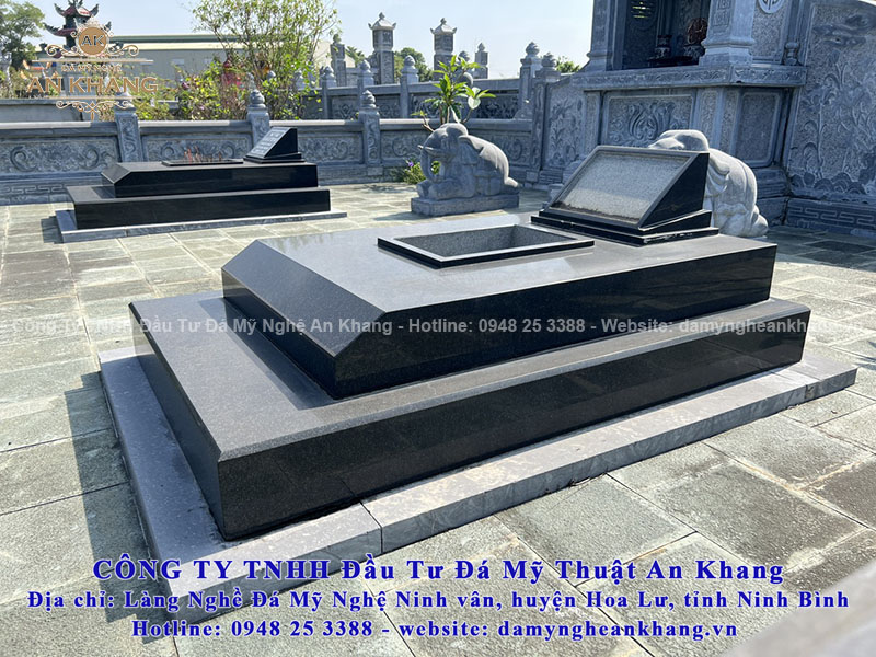 Phần mộ đá Granite đen Bình Định