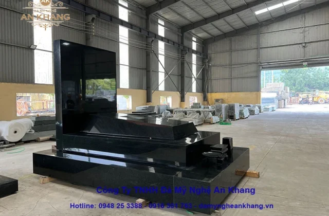 Mộ đá hoa cương đen nhập khẩu Ấn Độ