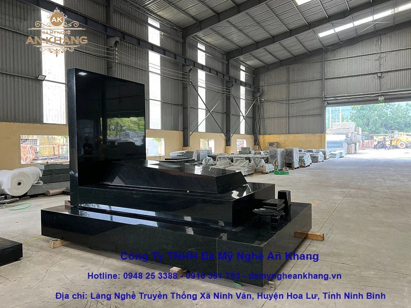 Mộ đá hoa cương đen nhập khẩu Ấn Độ