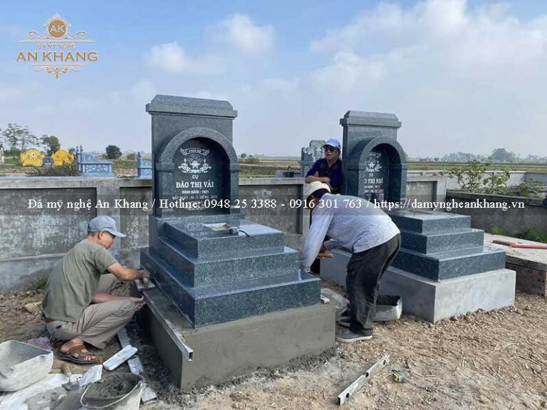 Mẫu mộ đá tam sơn đẹp bền vĩnh cửu