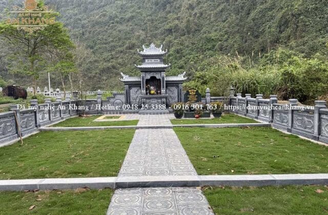 Lăng mộ đá xanh đen cho dòng họ - gia tộc