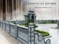 Mẫu lan can đá sen hóa cho khu lăng mộ
