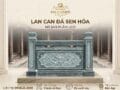 Mẫu lan can đá sen hóa xanh rêu cho nhà thờ