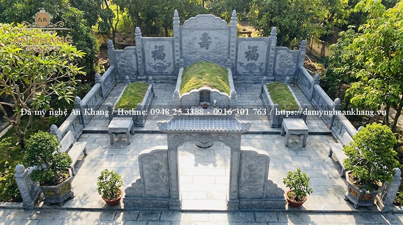 Khuôn viên lăng mộ tổ nhìn từ trên cao