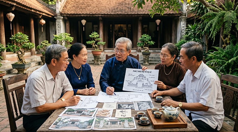 Quy trình quy tập mộ về lăng mộ dòng họ chuẩn xác, đầy đủ